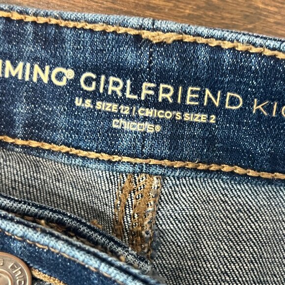Chicos So Slimming Girlfriend Kick Flare Jeans 12 - Picture 6 of 7